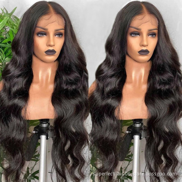 Wholesale Brazilian Virgin Hair Wigs Pre Plucked With Baby Hair HD Transparent Lace Front Wigs For Black Women Human Hair Wigs